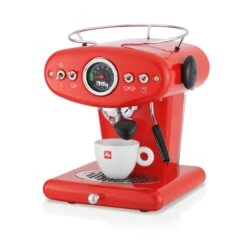 Illy X1 Anniversary E.S.E. Pod & Ground Coffee Machine - Red -Coffee Machine 20294 X1 ECO RED 3Q CAPP