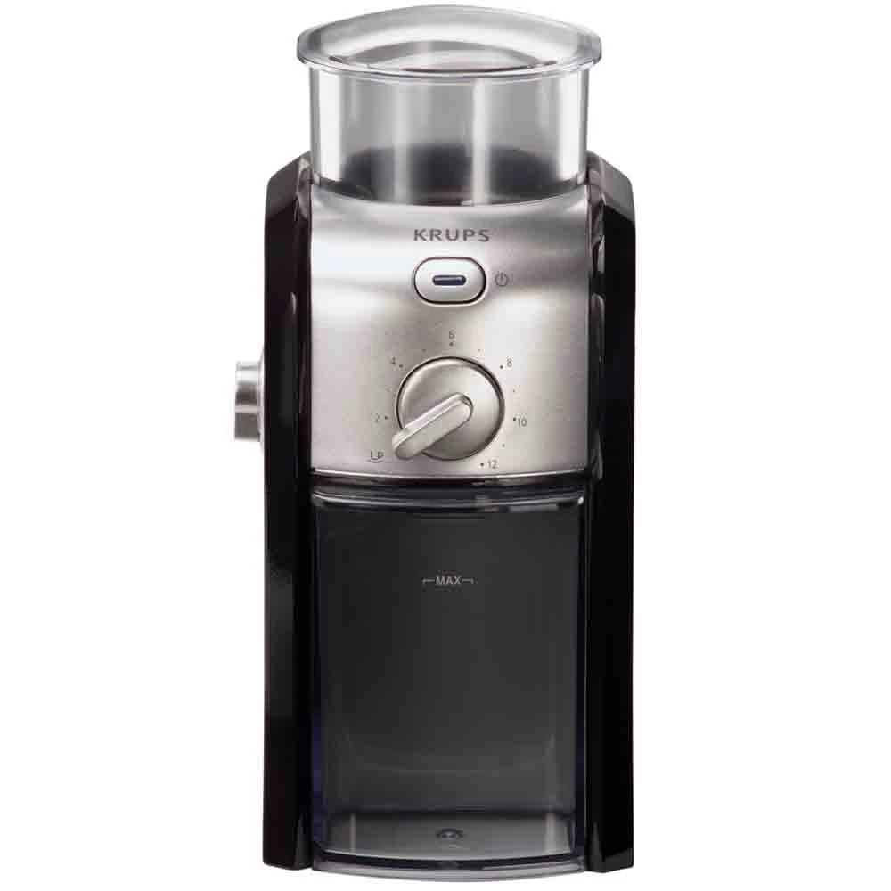 Krups GVX212 Black And Stainless Steel Burr Coffee Grinder 3 Krups GVX212 Black And Stainless Steel Burr Coffee Grinder