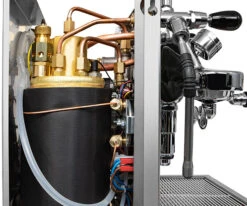 Bezzera Aria PID Espresso Machine With Flow Control - Black With Rosewood -Coffee Machine BZARIABLKPIDFC 1 G