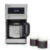 Braun KF7175SI BrewSense 10-Cup Coffee Maker - Stainless Steel -Coffee Machine Braun BrewSenseThermal KF7175SI withcoffee onwhite