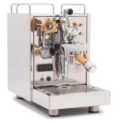 ECM Classika PID Espresso Machine With Flow Control - Olive Wood 15 ECM Classika PID Espresso Machine With Flow Control - Olive Wood -Coffee Machine ClassikaPIDOliveWoodFlowControl Angled