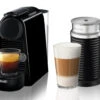 Nespresso Essenza Mini Espresso Machine By DeLonghi With Aeroccino - Black -Coffee Machine EN85BAE