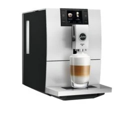 JURA ENA 8 Espresso Machine - Black -Coffee Machine ENA 8 Metropolitan Black angle latte macchiato