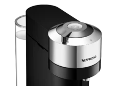 Nespresso Vertuo Next Deluxe Espresso Machine By DeLonghi With Aeroccino - Chrome -Coffee Machine ENV120C Vertuo Next D Pure Chrome Delonghi CloseUp f1dd6101 e15e 4c86 9ff5 775dd6ca73ec
