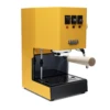 Gaggia Classic Evo Pro Espresso Machine In Sunshine Yellow With Tiger Maple -Coffee Machine GACLASSICEVOPROYLWTM Yellow Maple Bottomless EVO 2082