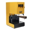 Gaggia Classic Evo Pro Espresso Machine In Sunshine Yellow With Walnut -Coffee Machine GACLASSICEVOPROYLWWL Yellow Walnut Bottomless EVO 2082