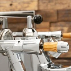 ECM Synchronika Espresso Machine With Flow Control - Olive Wood -Coffee Machine IMG 2397