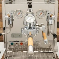ECM Synchronika Espresso Machine With Flow Control - Olive Wood -Coffee Machine IMG 2398