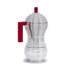 Illy Alessi Pulcina 3 Cup Moka Pot - Red -Coffee Machine IMG 5814