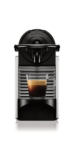 Nespresso Pixie Espresso Machine By DeLonghi With Aeroccino - Aluminum -Coffee Machine Pixie D Alu Front Espresso DeLonghiEN124S 98c78b83 b33c 446b 99b2 e0228f4e396d