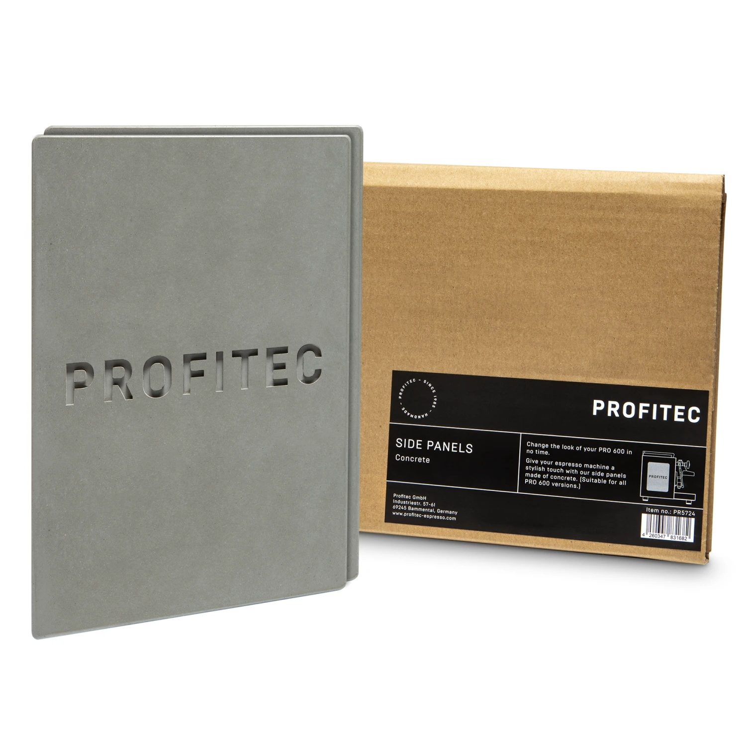 Profitec Pro 600 Side Panels (Set Of 2) - Concrete 3 Profitec Pro 600 Side Panels (Set Of 2) - Concrete