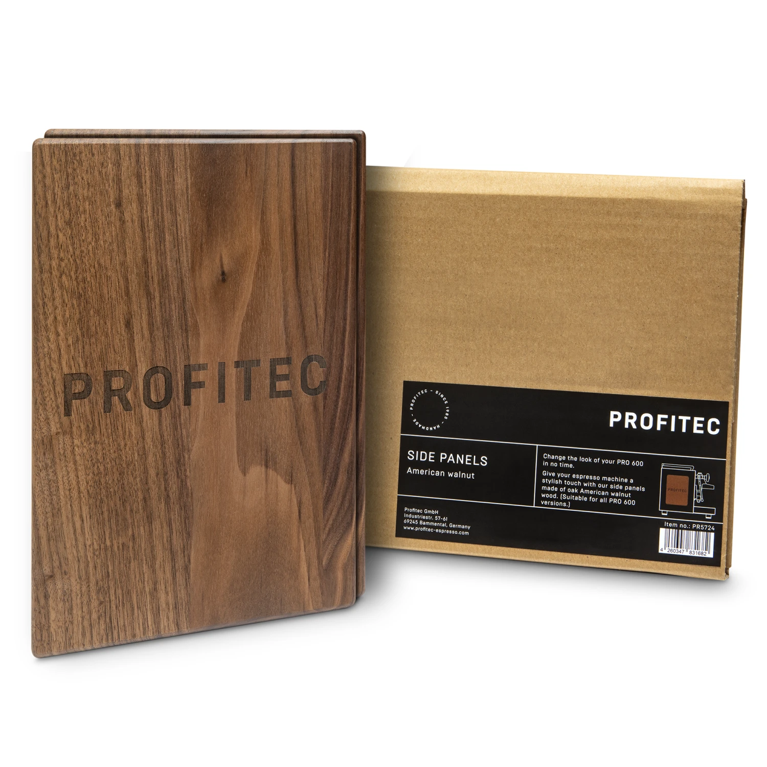 Profitec Pro 600 Side Panels (Set Of 2) - American Walnut 3 Profitec Pro 600 Side Panels (Set Of 2) - American Walnut