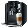 JURA S8 Black Espresso Machine -Coffee Machine S8 Piano Black right angle latte macchiato