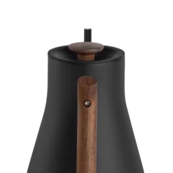 Fellow Stagg EKG Pro 0.9L Pour Over Kettle - Matte Black With Walnut Accents -Coffee Machine StaggEKGPro MatteBlackWalnut HandleFacing 1