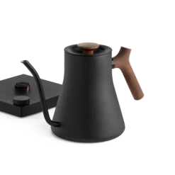Fellow Stagg EKG Pro 0.9L Pour Over Kettle - Matte Black With Walnut Accents -Coffee Machine StaggEKGPro MatteBlackWalnut WithBase 2