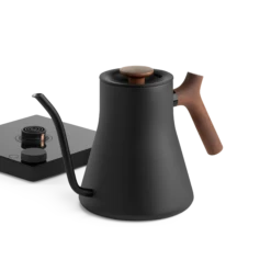 Fellow Stagg EKG Pro Studio Edition 1L Pour Over Kettle - Matte Black With Walnut Accents -Coffee Machine StaggEKGProStudioEdition MatteBlackWalnut WithBase 1