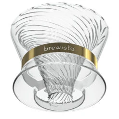 Brewista Tornado Duo Double Wall Glass Dripper -Coffee Machine Tornado AngledDown