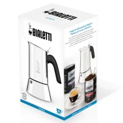 Bialetti Venus 6-Cup Stainless Steel Moka Pot -Coffee Machine Venus BoxFront