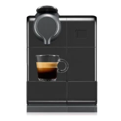 DeLonghi Nespresso Lattissima Touch Espresso Machine In Black -Coffee Machine lattissimatouch 560b black front espresso
