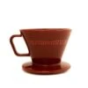 Saint Anthony Industries F70 Ceramic Flatbottom Pourover Brewer - Mahoney Brown -Coffee Machine mahoney brown