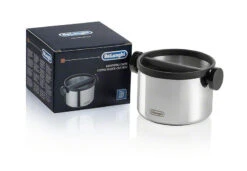 DeLonghi Stainless Steel Knock Box - Large 5 DeLonghi Stainless Steel Knock Box - Large -Coffee Machine DLSC062Knockboxlargealt2
