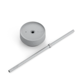 Fellow Carter Cold Tumber - 16oz Matte Grey -Coffee Machine Fellow Carter Cold Lid Straw Grey