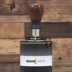 Bravo Espresso Tamper Dark Wood Handle 54.7mm -Coffee Machine IMG 4441