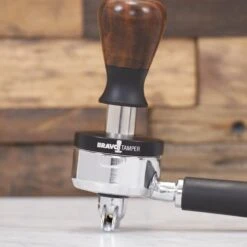 Bravo Espresso Tamper Dark Wood Handle 54.7mm -Coffee Machine IMG 4443