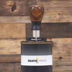 Bravo Espresso Tamper Dark Wood Handle 58.5 Mm -Coffee Machine IMG 4448
