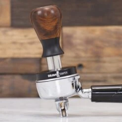 Bravo Espresso Tamper Dark Wood Handle 58.5 Mm -Coffee Machine IMG 4450
