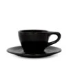 NotNeutral Double Cappuccino Cup And Saucer - Matte Black -Coffee Machine LINO D Cappuccino Black