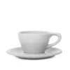 NotNeutral Double Cappuccino Cup And Saucer - Light Gray 1 NotNeutral Double Cappuccino Cup And Saucer - Light Gray -Coffee Machine LINO D Cappuccino Gray