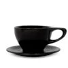 NotNeutral Large Latte Cup And Saucer - Matte Black 2 NotNeutral Large Latte Cup And Saucer - Matte Black -Coffee Machine LINO L Latte Black