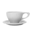 NotNeutral Large Latte Cup And Saucer - Light Gray -Coffee Machine LINO L Latte Gray