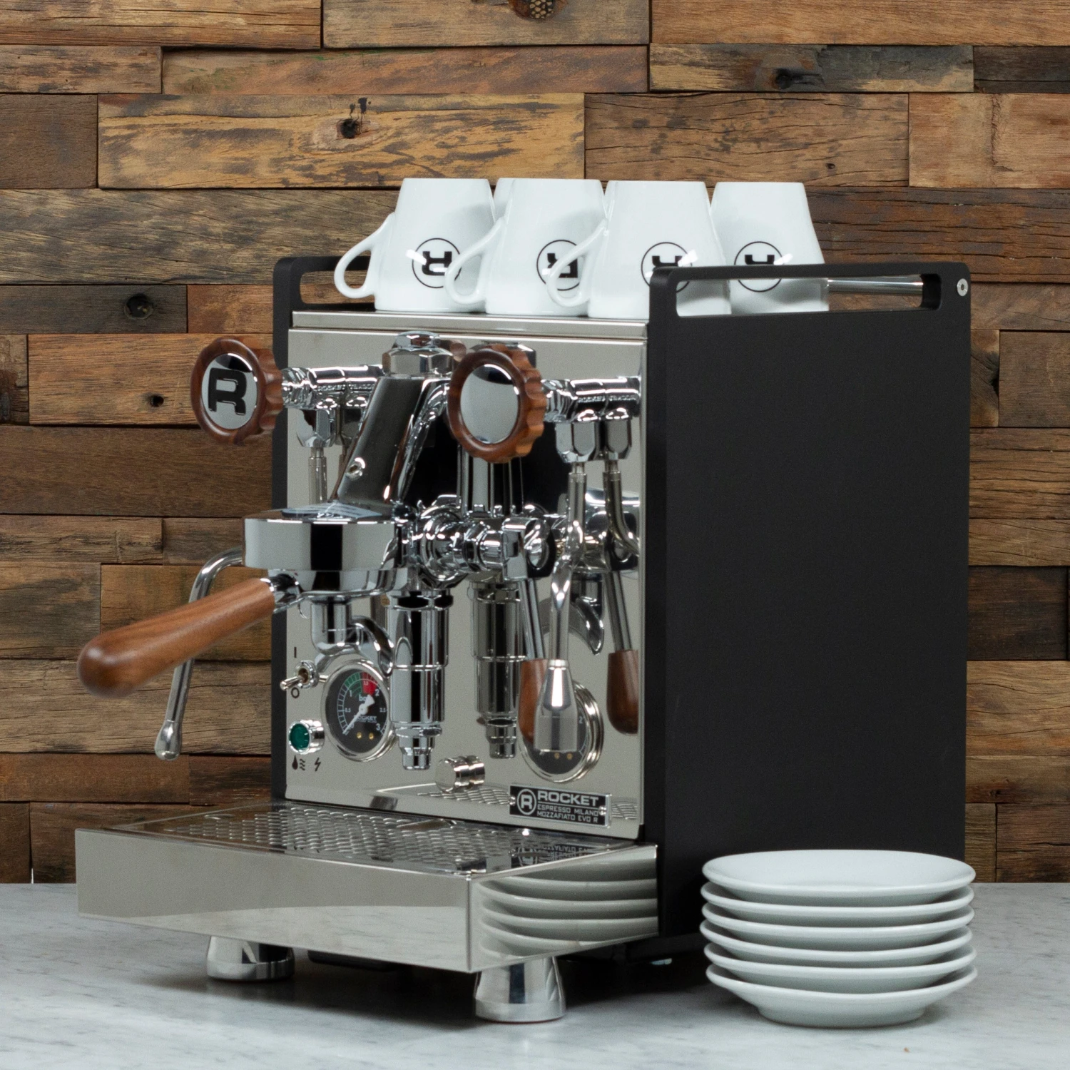 Rocket Espresso 6 Piece Flat White Cup And Saucer Set - White 6 Rocket Espresso 6 Piece Flat White Cup And Saucer Set - White - Image 4