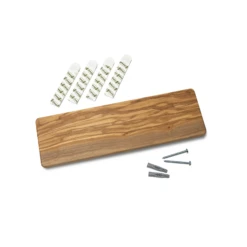 Wiedemann Hangup 3pc Equipment Rack - Olive Wood -Coffee Machine WMHANGUP3OW 06