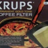 Krups Gold Tone Filter 049 -Coffee Machine gold tone filter 1